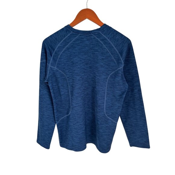 REI Mens Blue Long-Sleeve Performance Crewneck Shirt Polyester Blend Athletic Fi - Picture 4 of 7